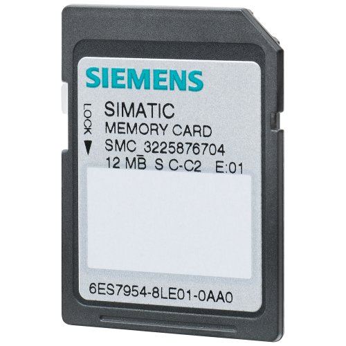 SIMATIC memory card, 4 MB, 3.3 V flash.