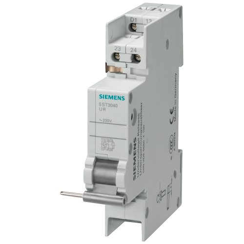 SENTRON undervoltage release, 24 V DC, for compatible 5SY4 MCBs.