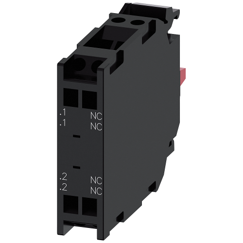 Contact module with 2 contact elements, 2 NC, spring-type terminal, for front plate mounting