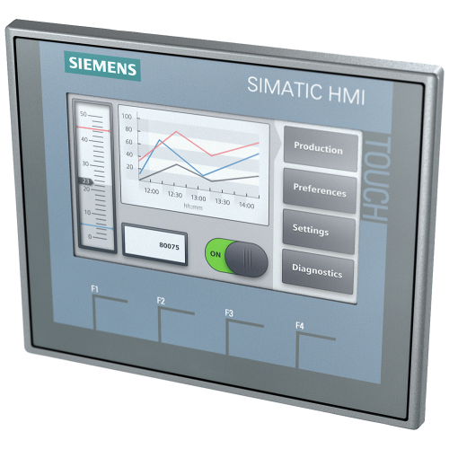 SIMATIC HMI KTP400 Basic, 4-inch key/touch panel, PROFINET, 24 V DC. Check controller firmware and WinCC/TIA project compatibility.