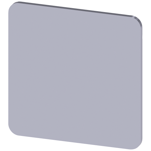 Labeling plate 27x27 mm, silver-colored label, without inscription