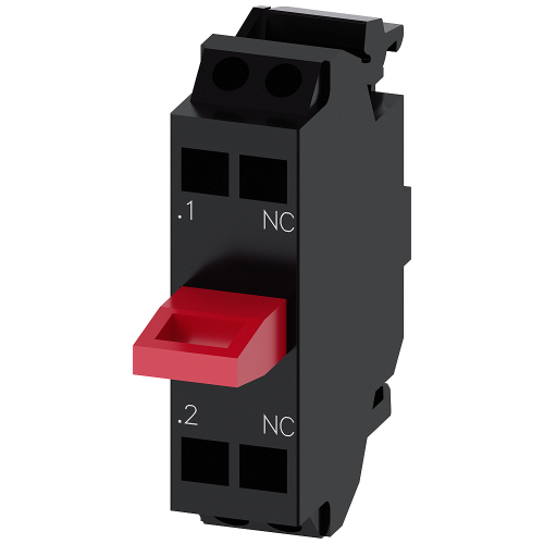 Contact module with 1 contact element, 1 NC