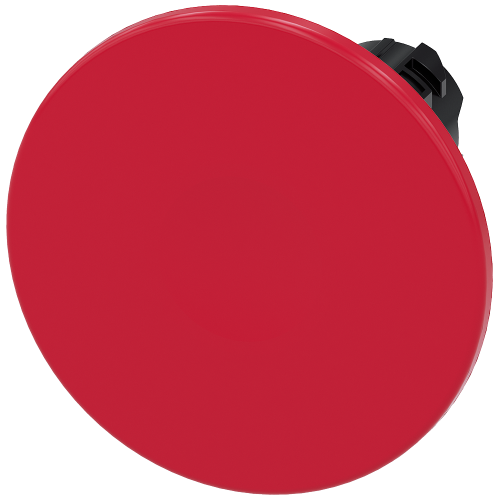 Mushroom pushbutton, 22 mm, round, plastic, red, 60 mm, momentary contact type