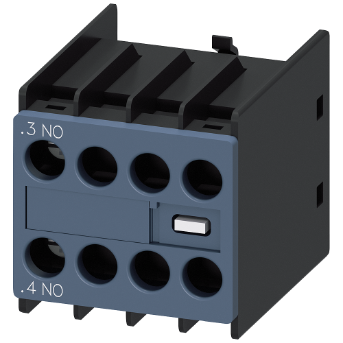 SIRIUS front-mounted auxiliary contact block, 1 NO, screw terminals. For compatible 3RT2 contactors.