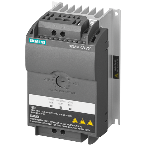 SINAMICS V20 external braking module for 230 V drives, frames FSAA–FSAD.