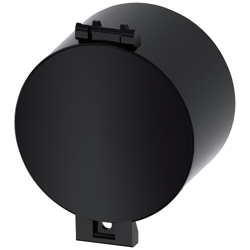 Sealable cap for pushbutton, flat, 22 mm, black