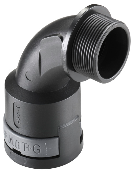 PMAFIX curved 90° metric elbow
