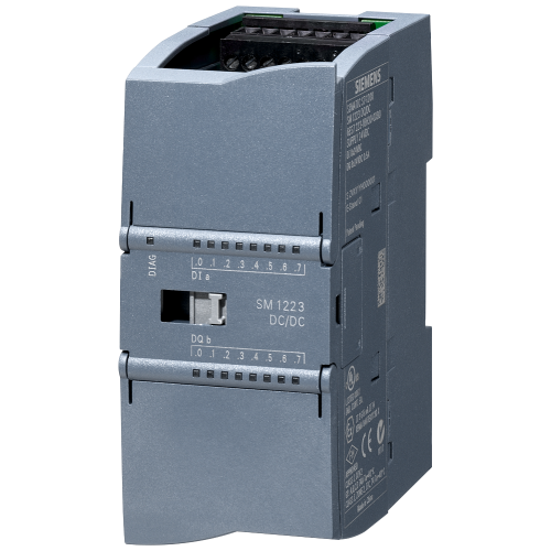 SIMATIC S7-1200, SM 1223, 8 DI 24 V DC / 8 DQ sourcing transistor.