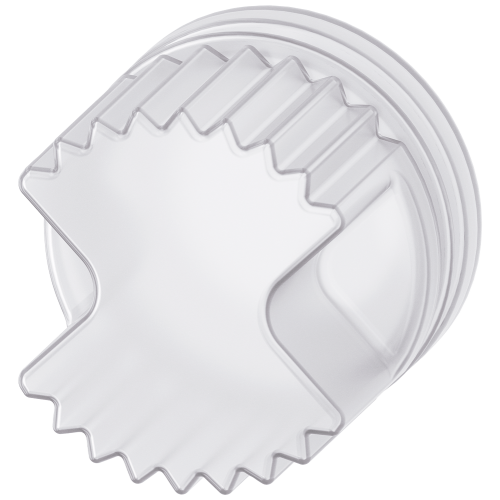 Silicone-free protective cover for selector switch short, 22 mm, clear
