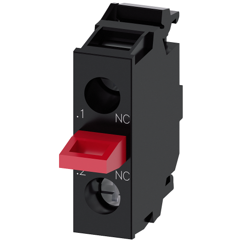 Contact module with 1 contact element, 1 NC