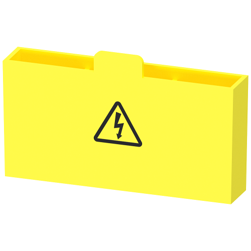 SIRIUS busbar connection-tag cover for unused S2 breaker positions.