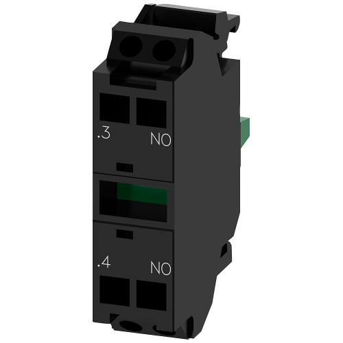 Contact module with 1 contact element, 1 NO