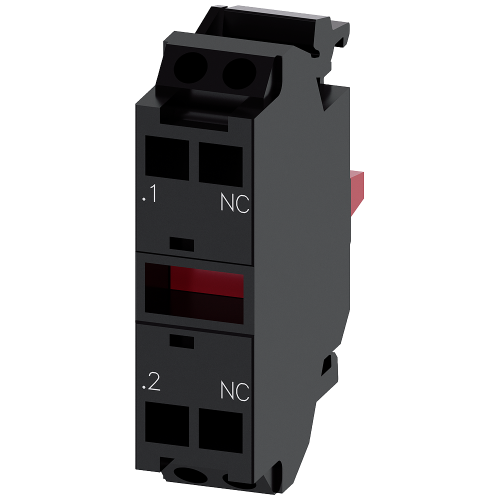 Contact module with 1 contact element, 1 NC