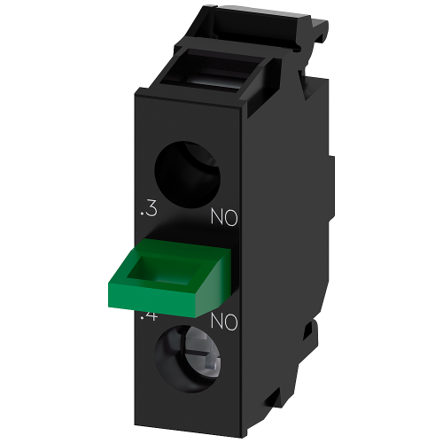 Contact module with 1 contact element, 1 NO
