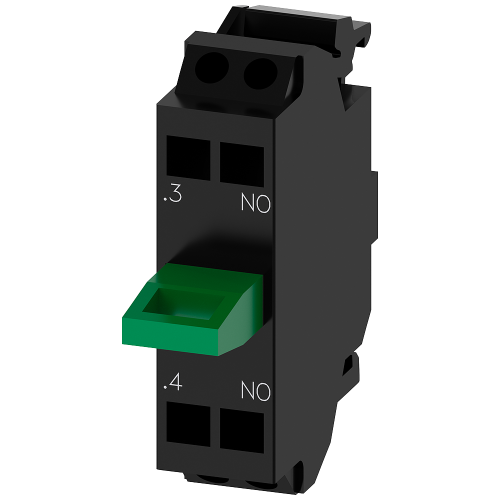 Contact module with 1 contact element, 1 NO