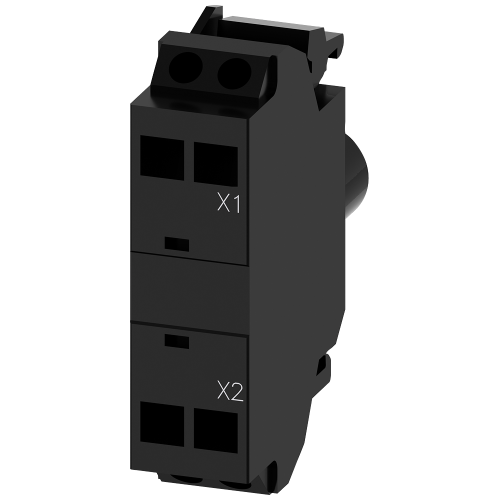 LED module with integrated LED 230 V AC, green, spring-type terminal, for front plate mounting