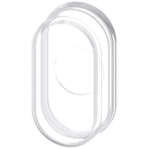 Silicone protection cap for Twin pushbutton, flat, clear
