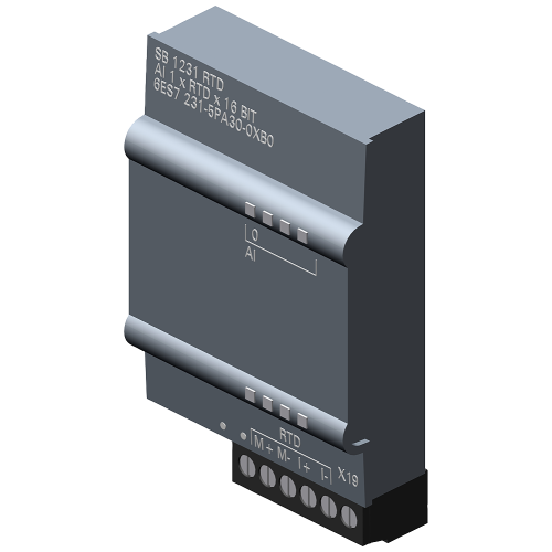 SIMATIC S7-1200, SB 1231 RTD, 1 RTD input, Pt100 / Pt1000.
