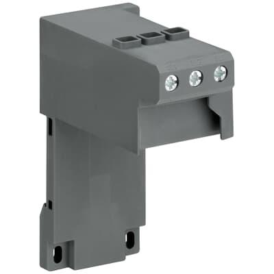 DB42 separate mounting adapter for TF42 thermal overload relays, DIN rail or screw mounting.