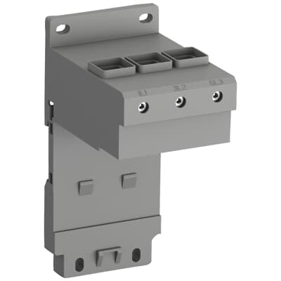 DB96 separate mounting adapter for TF96 thermal overload relays, DIN rail or screw mounting.