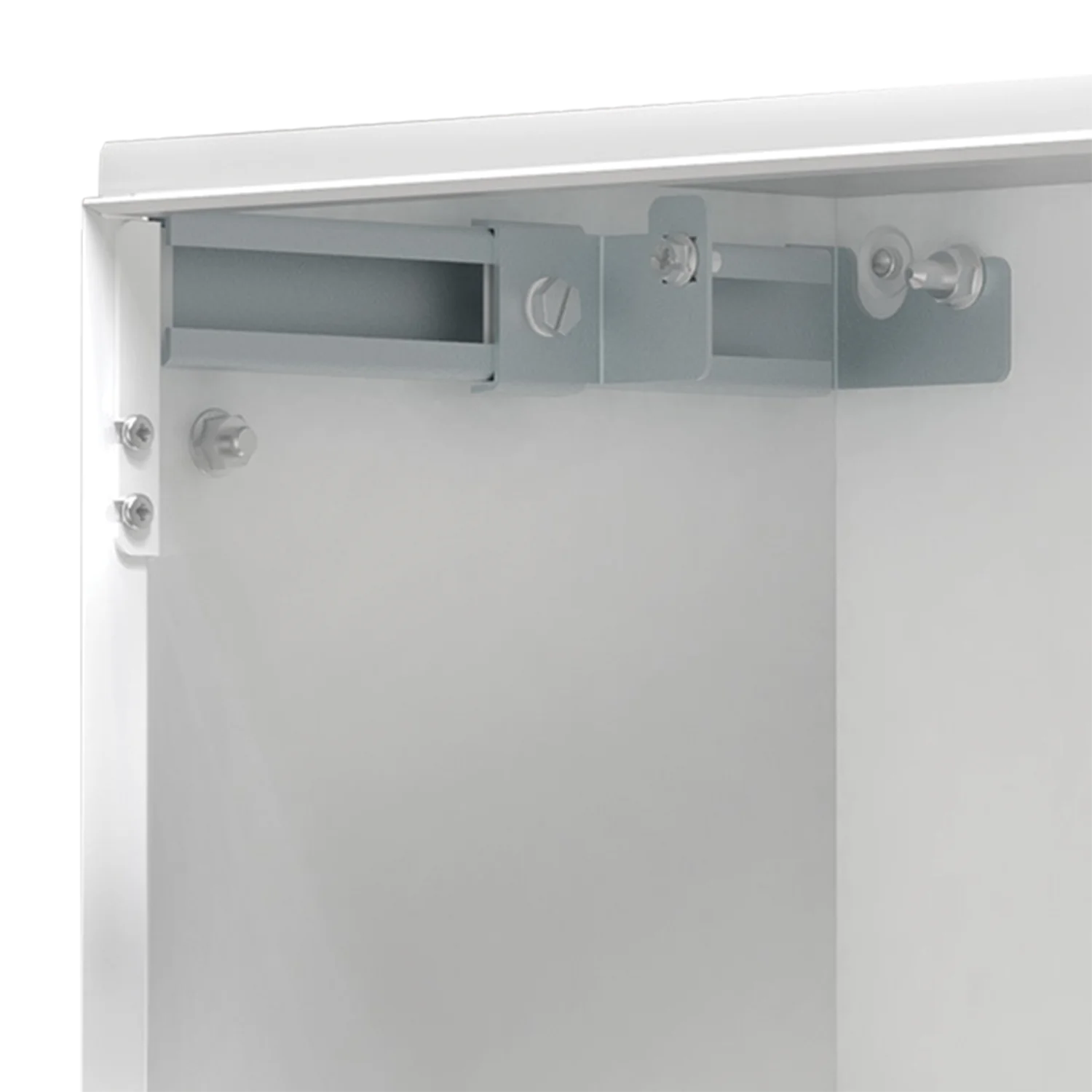 AMG300 mounting-plate depth adjustment kit for 300 mm deep MAS enclosures. Two pairs with mounting accessories.