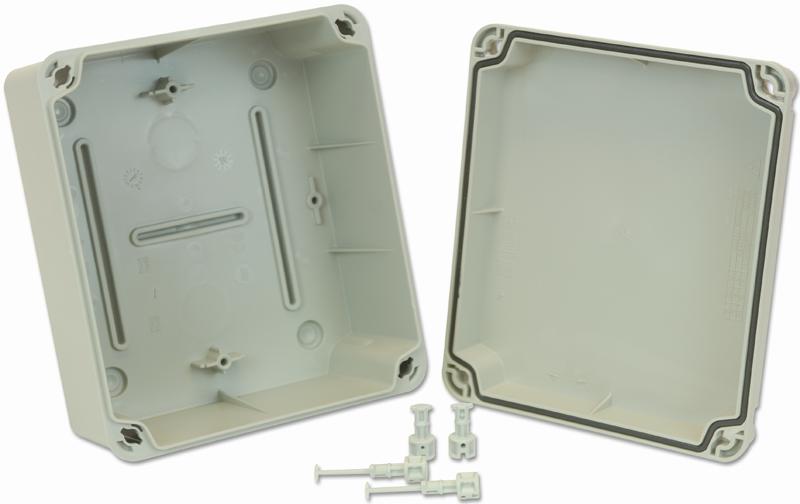 HellermannTyton EL171 plastic junction box with opaque lid