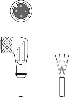 Leuze KD U-M12-4W-V1-050
