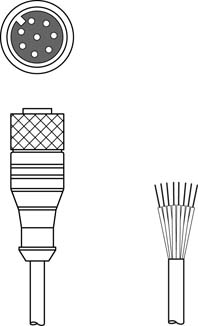 Leuze KD S-M12-8A-P1-100