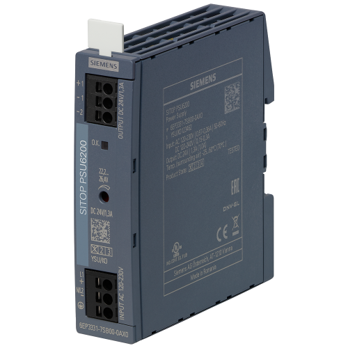 Sitop PSU6200, input 120-230V UC - output 24V/1.3 amp DC