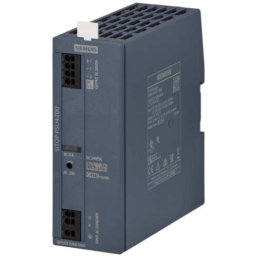 SITOP PSU4200 1AC 24 V/5 A stabilized power supply PSU4200 input: 120/240 V AC output: 24 V DC/5 A