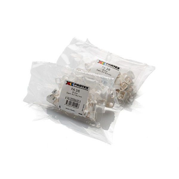 Partex slide-on markers — manufacturer range image.
