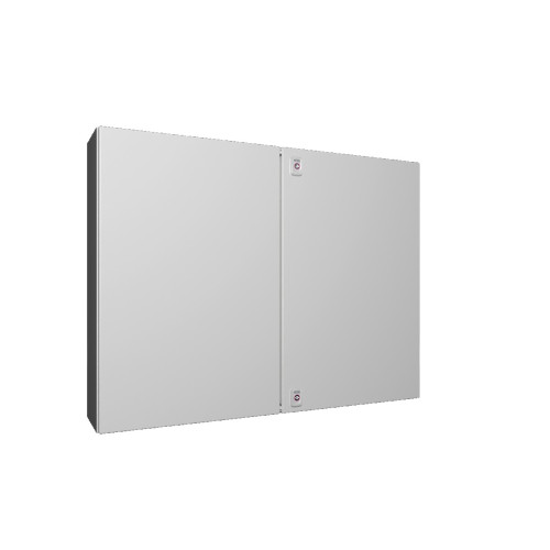 AX sheet-steel enclosure, 1000 × 760 × 210 mm (W × H × D), 2 door(s), IP55
