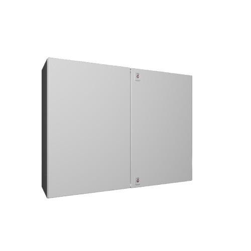 AX sheet-steel enclosure, 1000 × 760 × 300 mm (W × H × D), 2 door(s), IP55