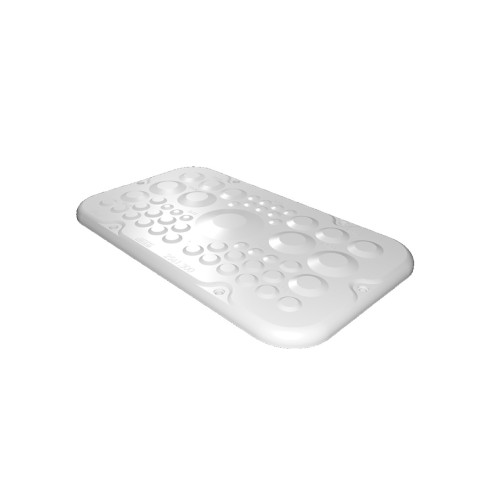 AX membrane gland plate, size 1; replaces the supplied plain plate.
