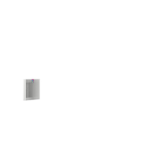 Blue e+ outlet filter, 148.5 × 148.5 mm, with pleated filter