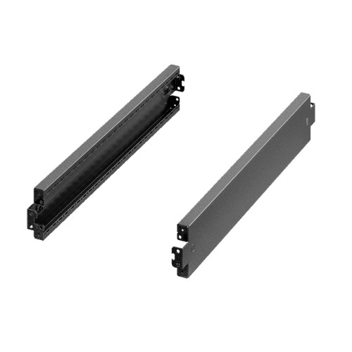 VX plinth side trim panel, 100 mm high, for 500 mm enclosure depth