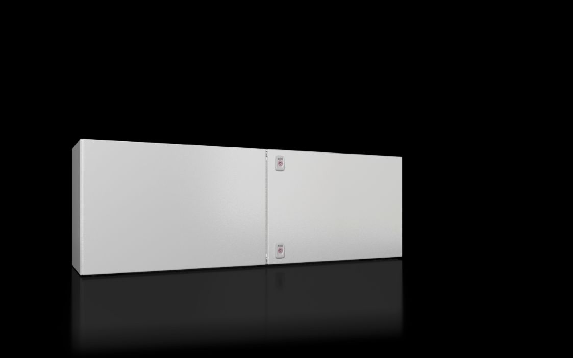AX sheet-steel enclosure, 1200 × 400 × 300 mm (W × H × D), 2 doors, IP55