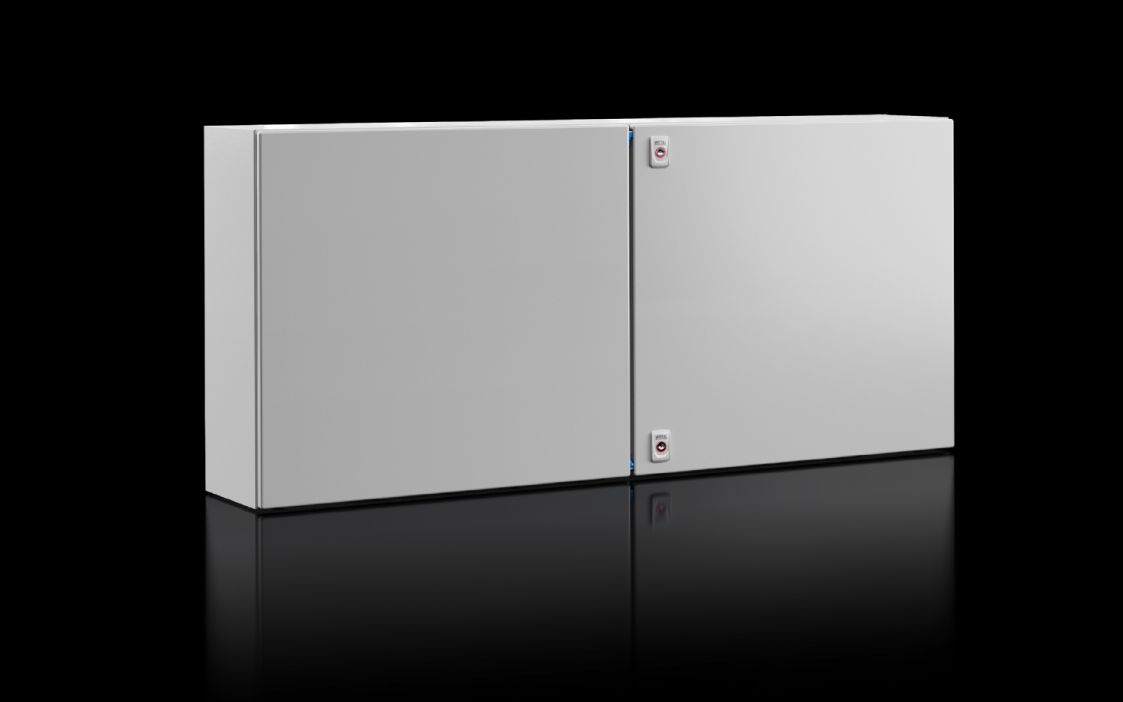 AX sheet-steel enclosure, 1200 × 600 × 300 mm (W × H × D), 2 doors, IP55