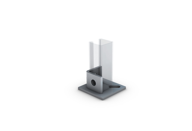 Unitrunk Single Channel Base Plate