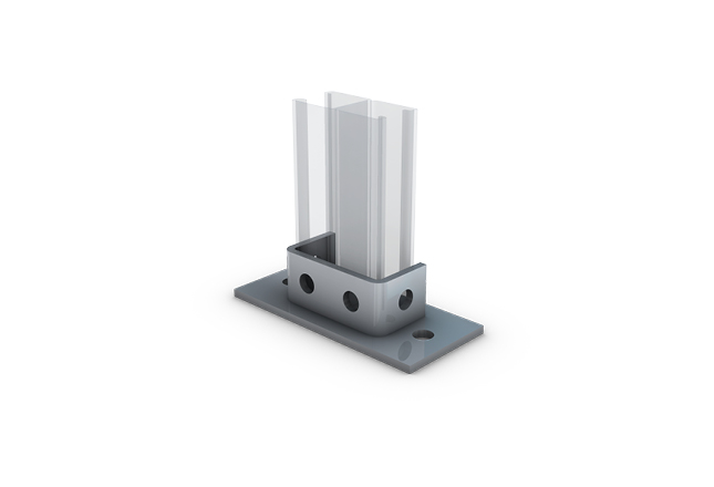 Unitrunk Double Channel Base Plate