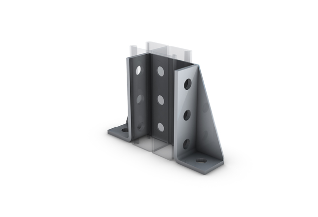 Unitrunk Double Channel Wing Fitting