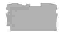 TOPJOB S 2004 end and intermediate plate, grey, 1 mm thick. For two-conductor 2004-120x terminal profile.