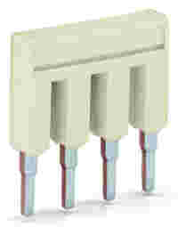 TOPJOB S 2004 insulated push-in bridge, 5 poles, light grey. 6.2 mm terminal pitch, 32 A nominal bridge current.