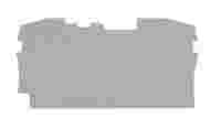 TOPJOB S 2006 end and intermediate plate, grey, 1 mm thick. For two-conductor 2006-120x terminal profile.