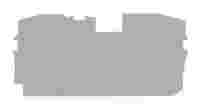 TOPJOB S 2010 end and intermediate plate, grey, 1 mm thick. For two-conductor 2010-120x terminal profile.