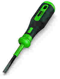 Operating tool, type 3, 5.5 × 0.8 mm blade with partially insulated shaft. For compatible terminal operating slots.