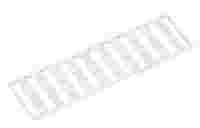 White WMB marker card; 10 strips of 10 markers. Stretchable 5–5.2 mm; separate individual markers for wider terminals.