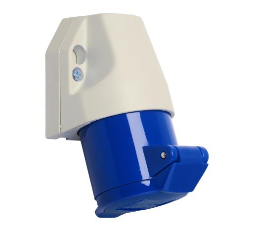 Walther wall socket, 16 A, 230 V, 2P+E, IP44.