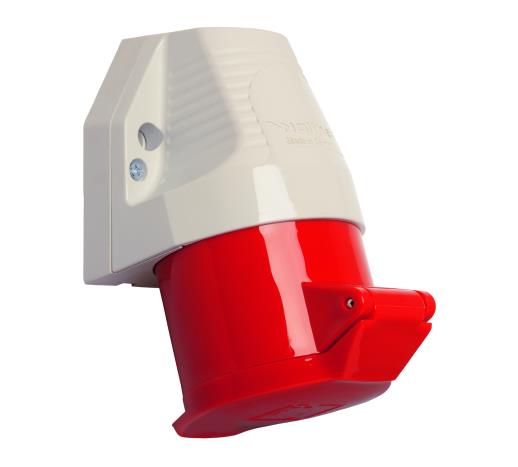 Walther wall socket, 32 A, 400 / 415 V, 3P+N+E, IP44.
