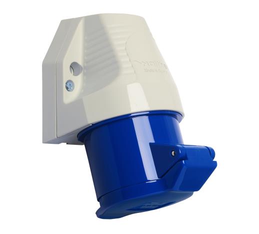 Walther wall socket, 32 A, 230 V, 2P+E, IP44.